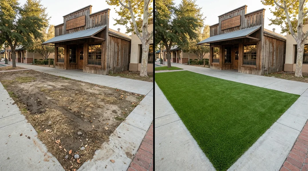 Result artificial grass installation in Temecula - Temecula Turf Installation