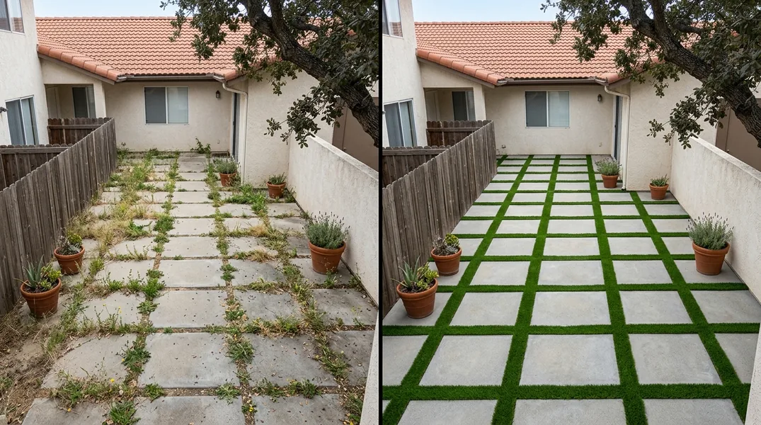 Result artificial grass installation in Temecula - Temecula Turf Installation