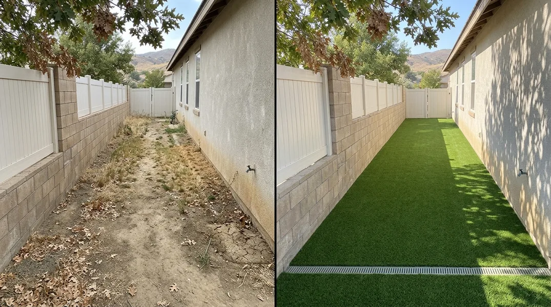 Result artificial grass installation in Temecula - Temecula Turf Installation