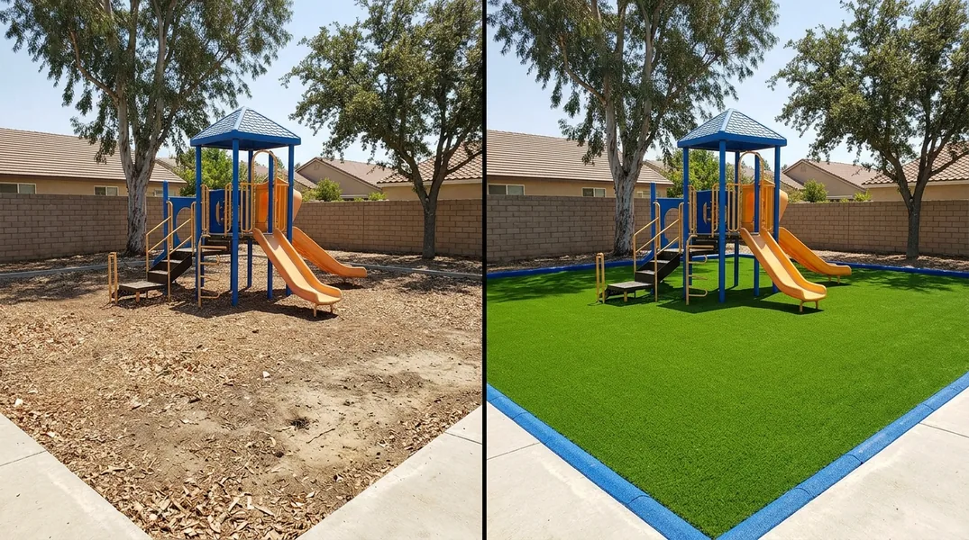 Result artificial grass installation in Temecula - Temecula Turf Installation