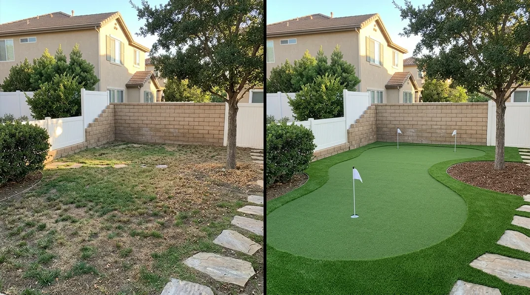 Result artificial grass installation in Temecula - Temecula Turf Installation